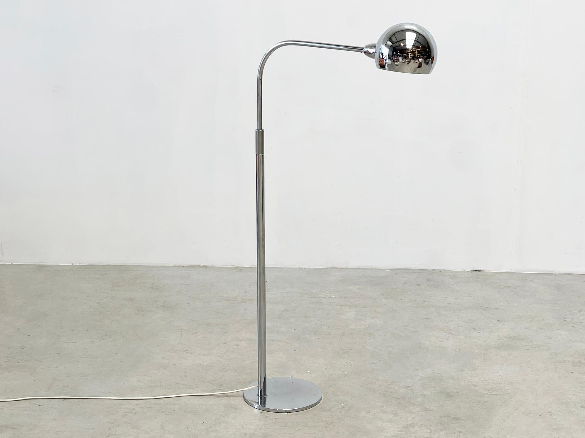 Italian Sergio Asti for Candle adjustable floorlamp For Sale