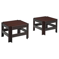 Sergio Asti for Poltronova Pair of 'Zelda' Wooden Coffee Tables
