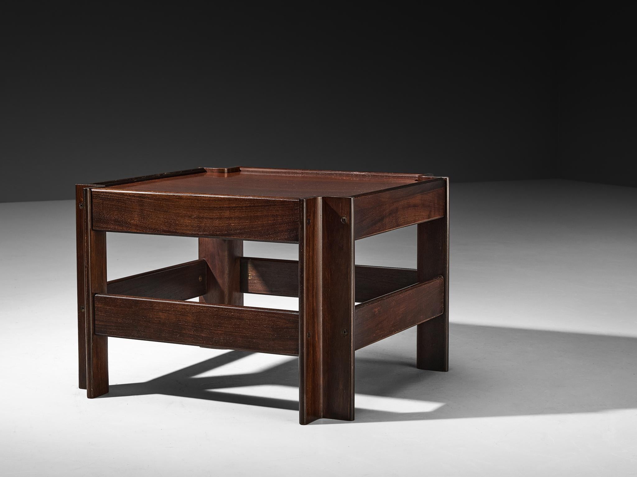Italian Sergio Asti for Poltronova 'Zelda' Coffee Table in Walnut For Sale
