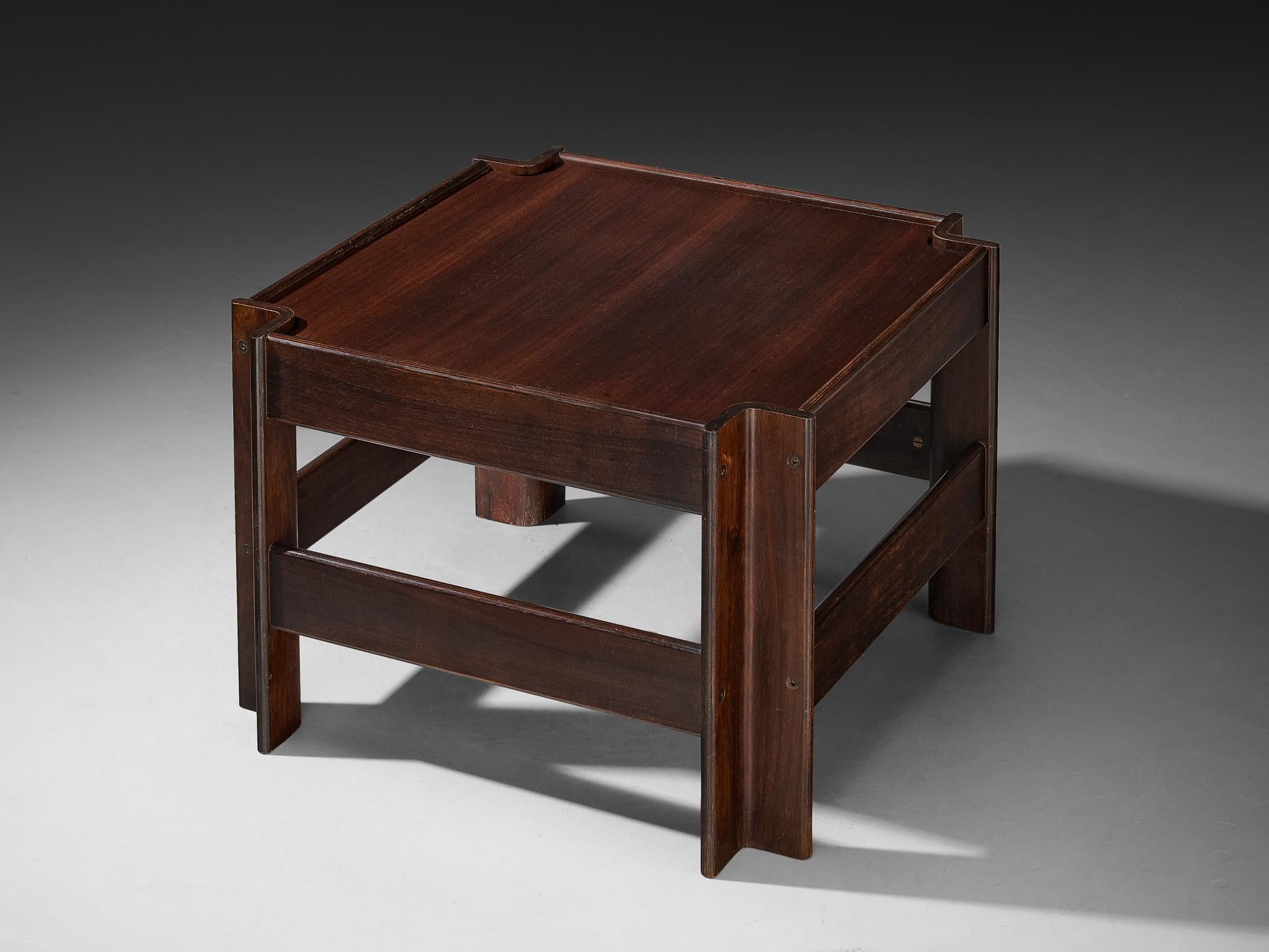 Sergio Asti for Poltronova 'Zelda' Coffee Table in Walnut For Sale 1