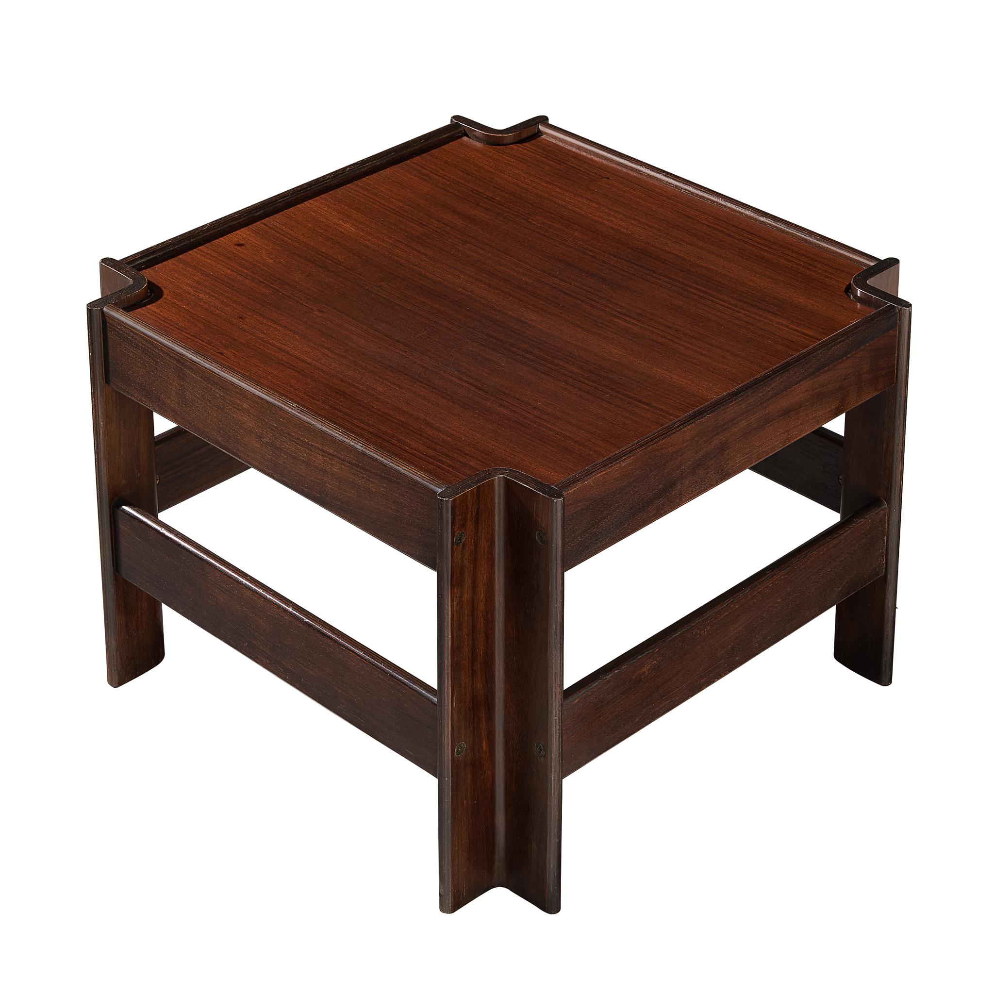 Sergio Asti for Poltronova 'Zelda' Coffee Table in Walnut For Sale