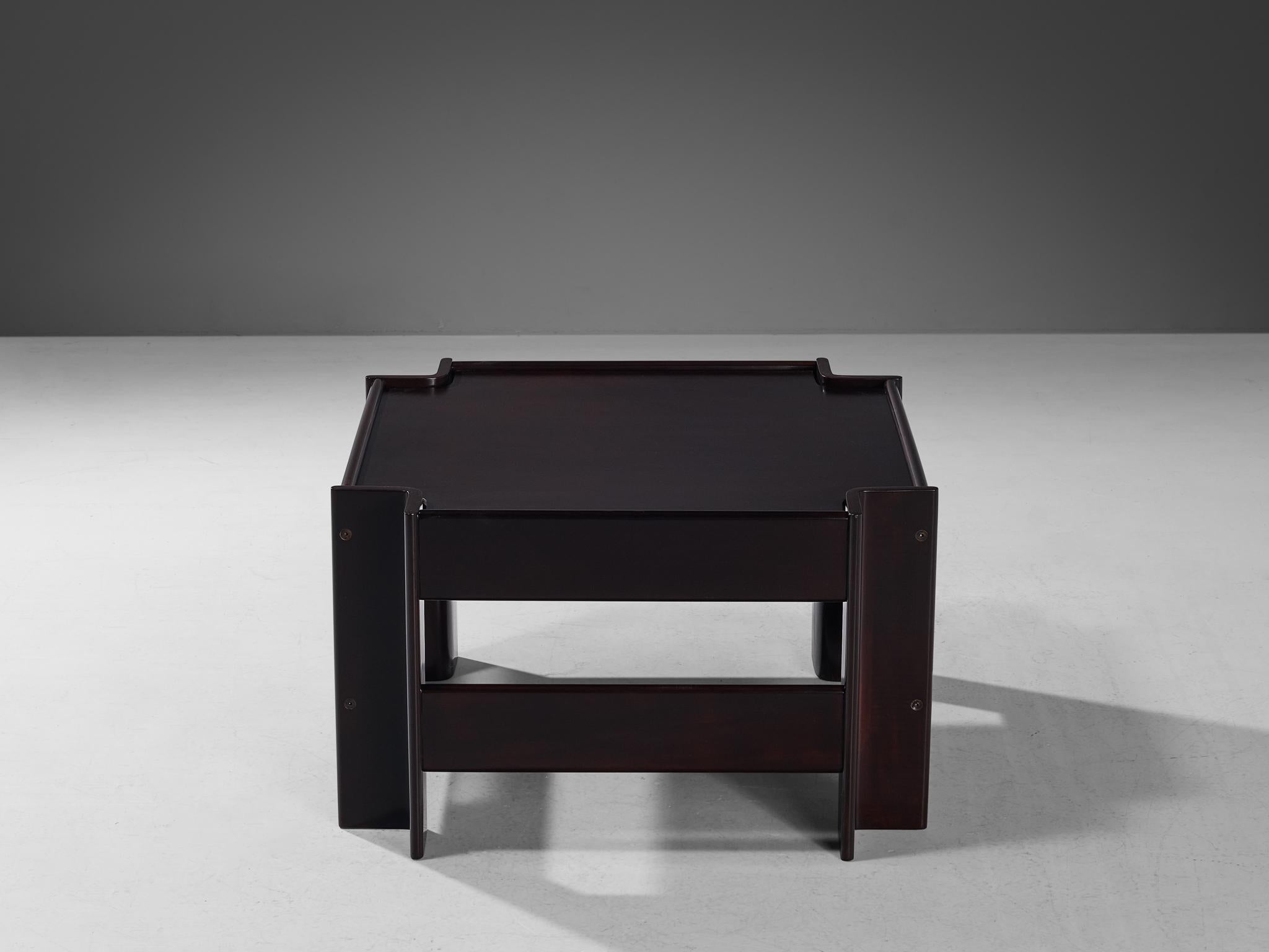Mid-Century Modern Sergio Asti for Poltronova 'Zelda' Wooden Coffee Table