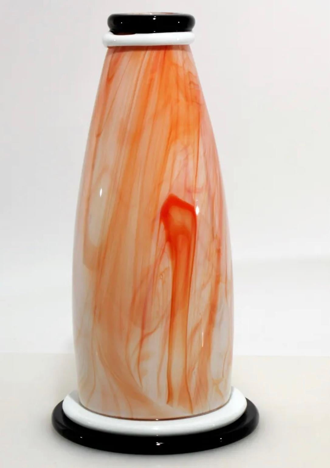 Post-Modern Sergio Asti for Vistosi Sixties Collection Luigiona & Lingham Murano Glass Vases For Sale