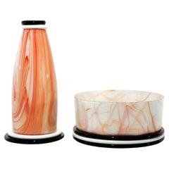 Sergio Asti for Vistosi Sixties Collection Luigiona & Lingham Murano Glass Vases