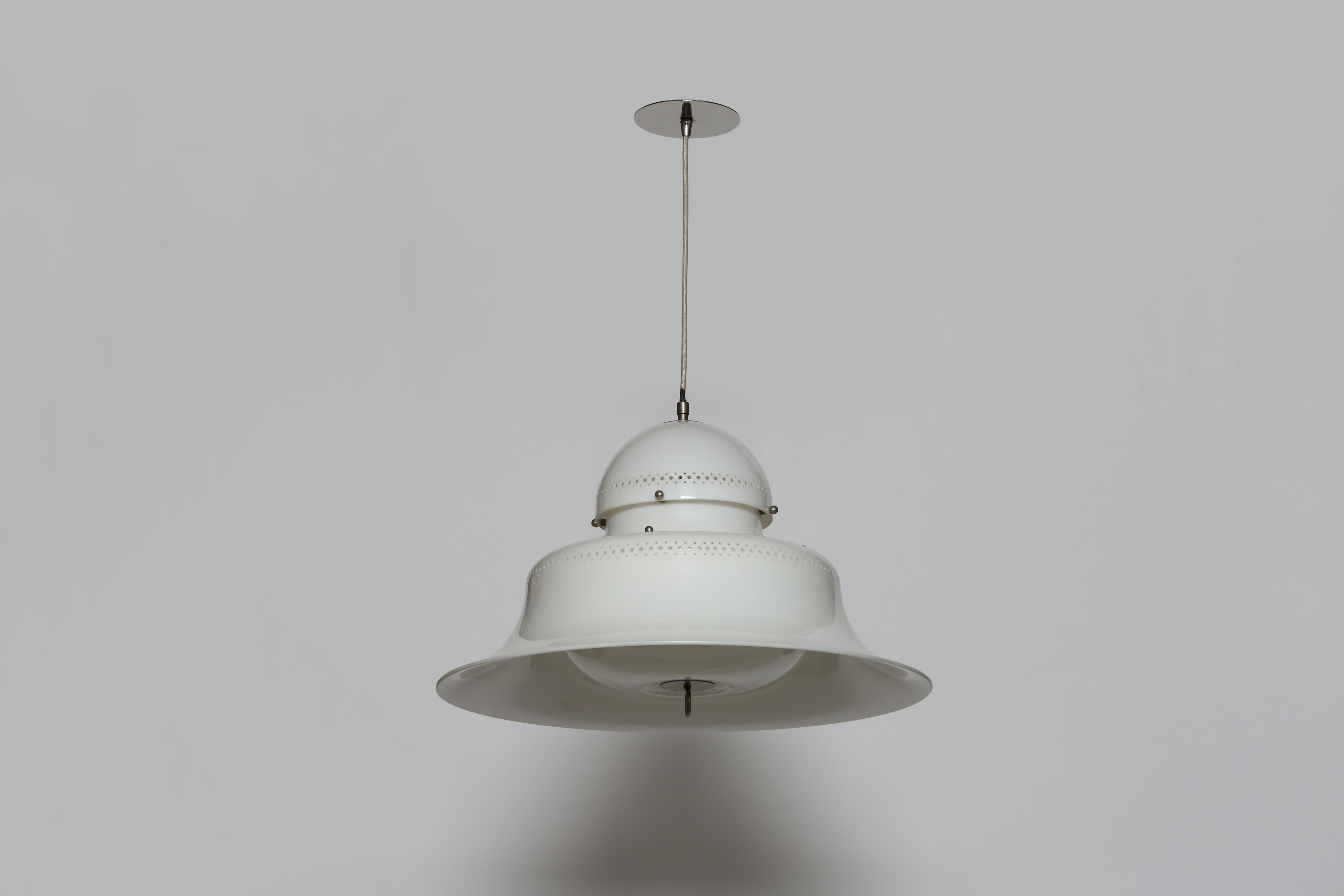Sergio Asti for Kartell ceiling light model KD14 In Good Condition For Sale In Brooklyn, NY