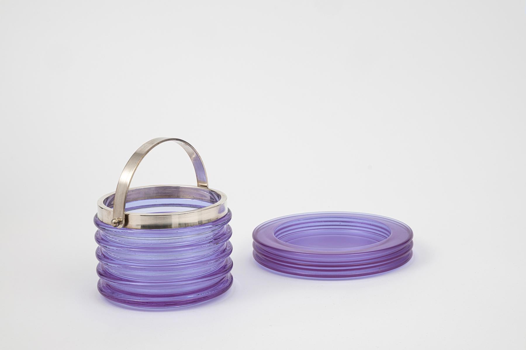 Italian Sergio Asti Ice bucket and vide poche For Sale