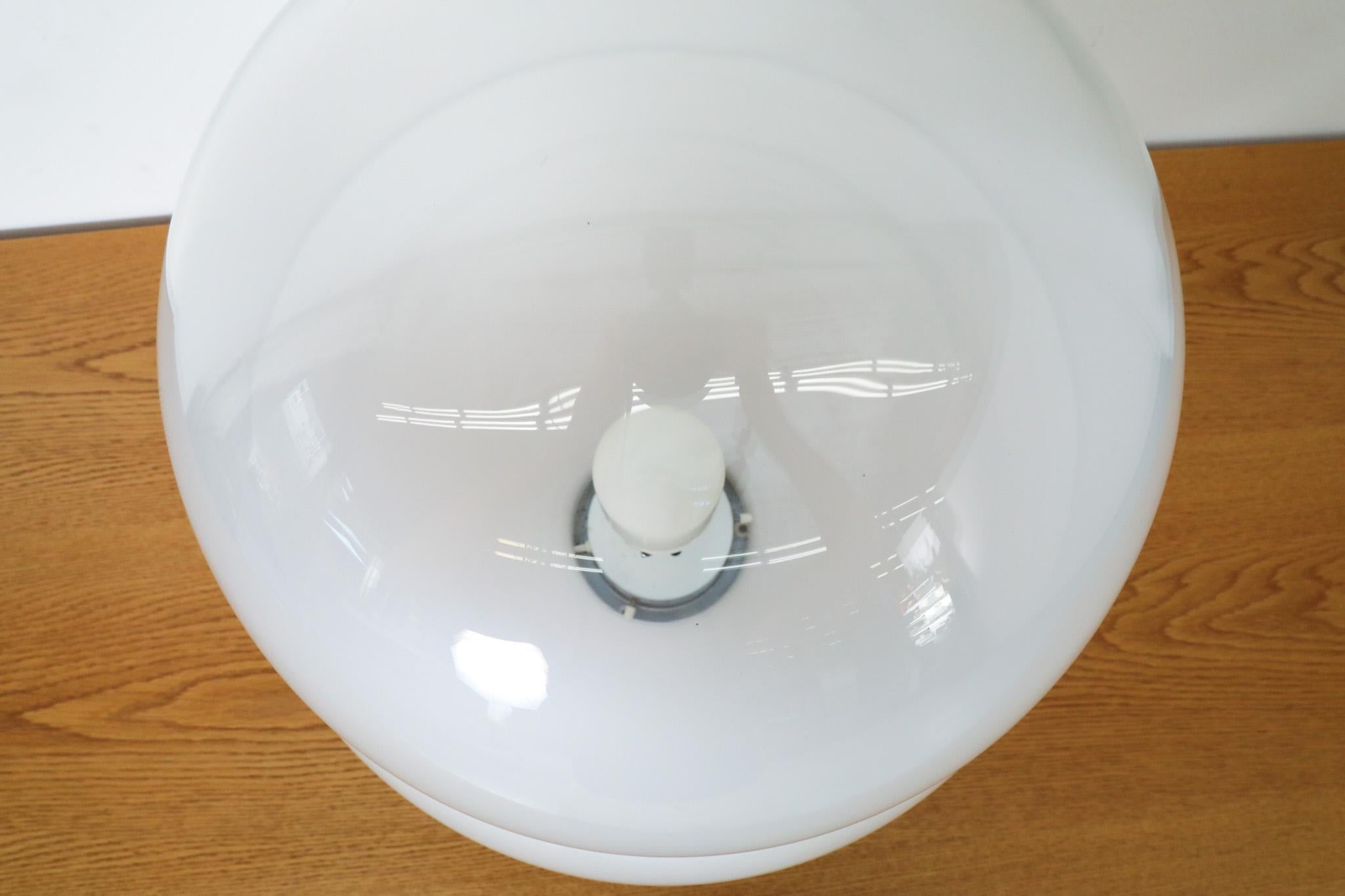 Sergio Asti Inspired Blown Glass Snow Globe Table Lamp, Italy, 1960s 5