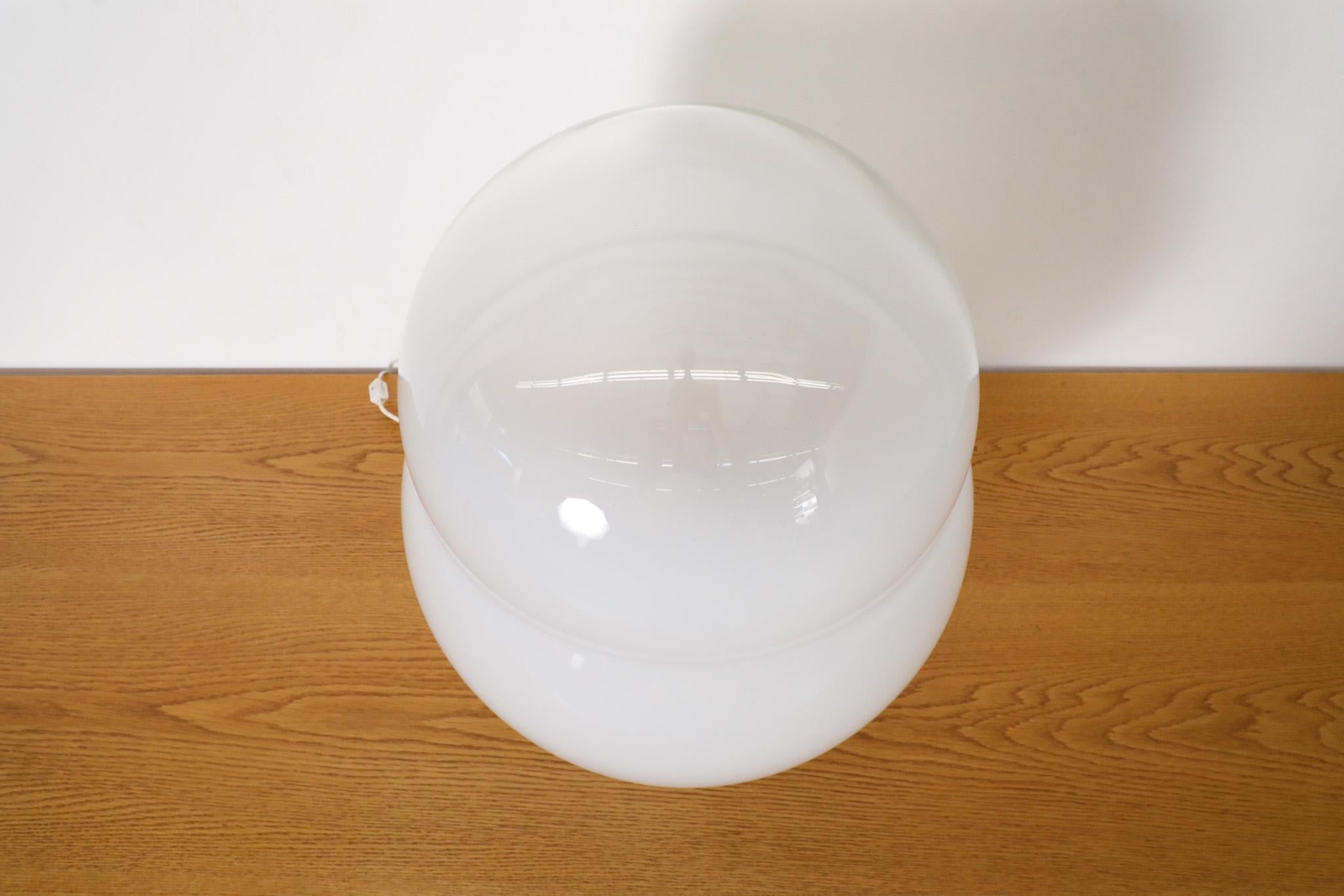 Sergio Asti Inspired Blown Glass Snow Globe Table Lamp, Italy, 1960s 3