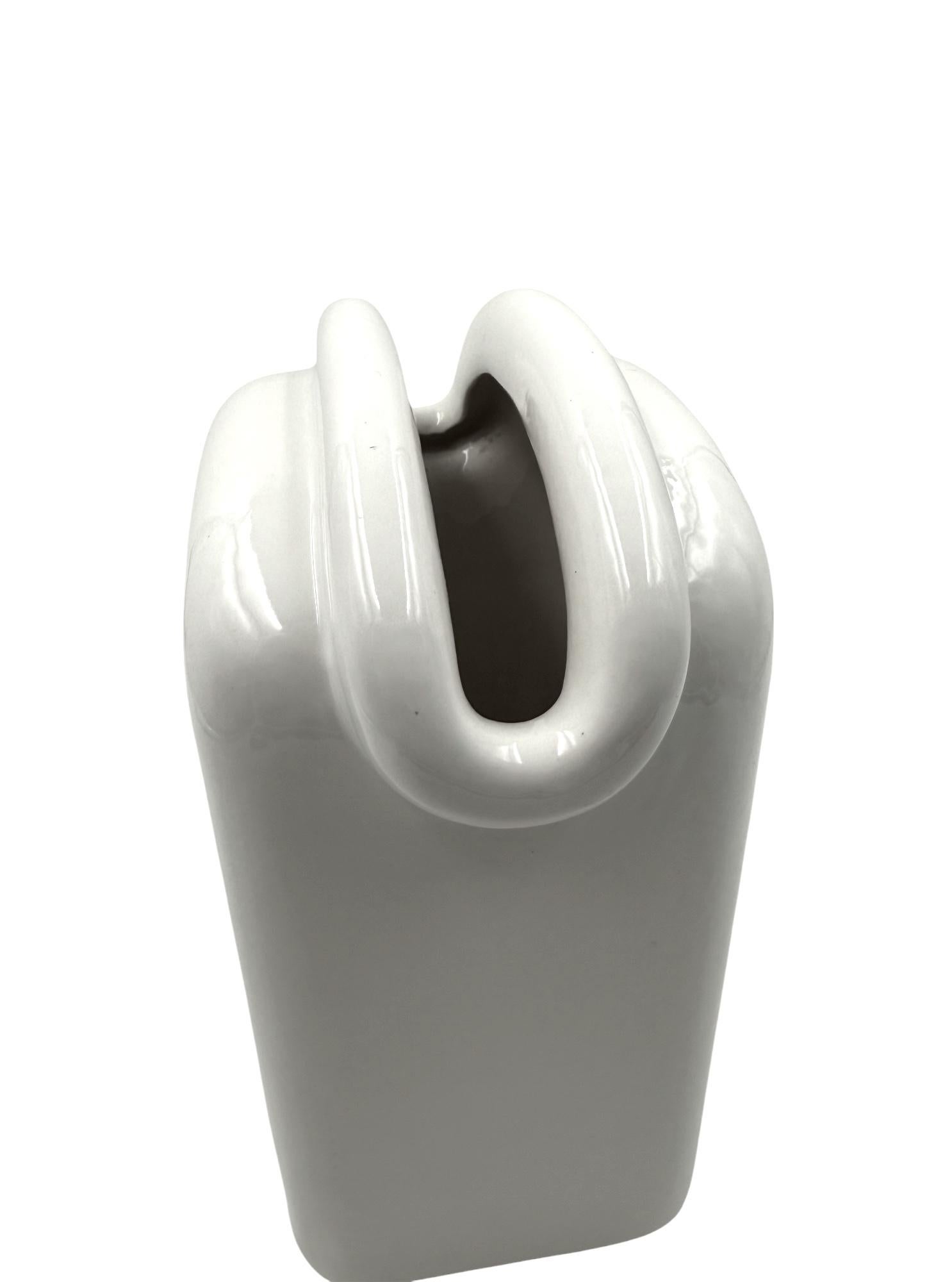 Sergio Asti, modern ceramic vase, Gabbianelli Italy ca. 1970 For Sale 10
