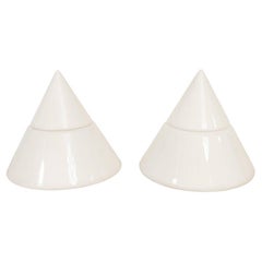 Sergio Asti Pair of Glass "Kilimandjaro" Table Lamps by Zonca, Italy ca. 1970s