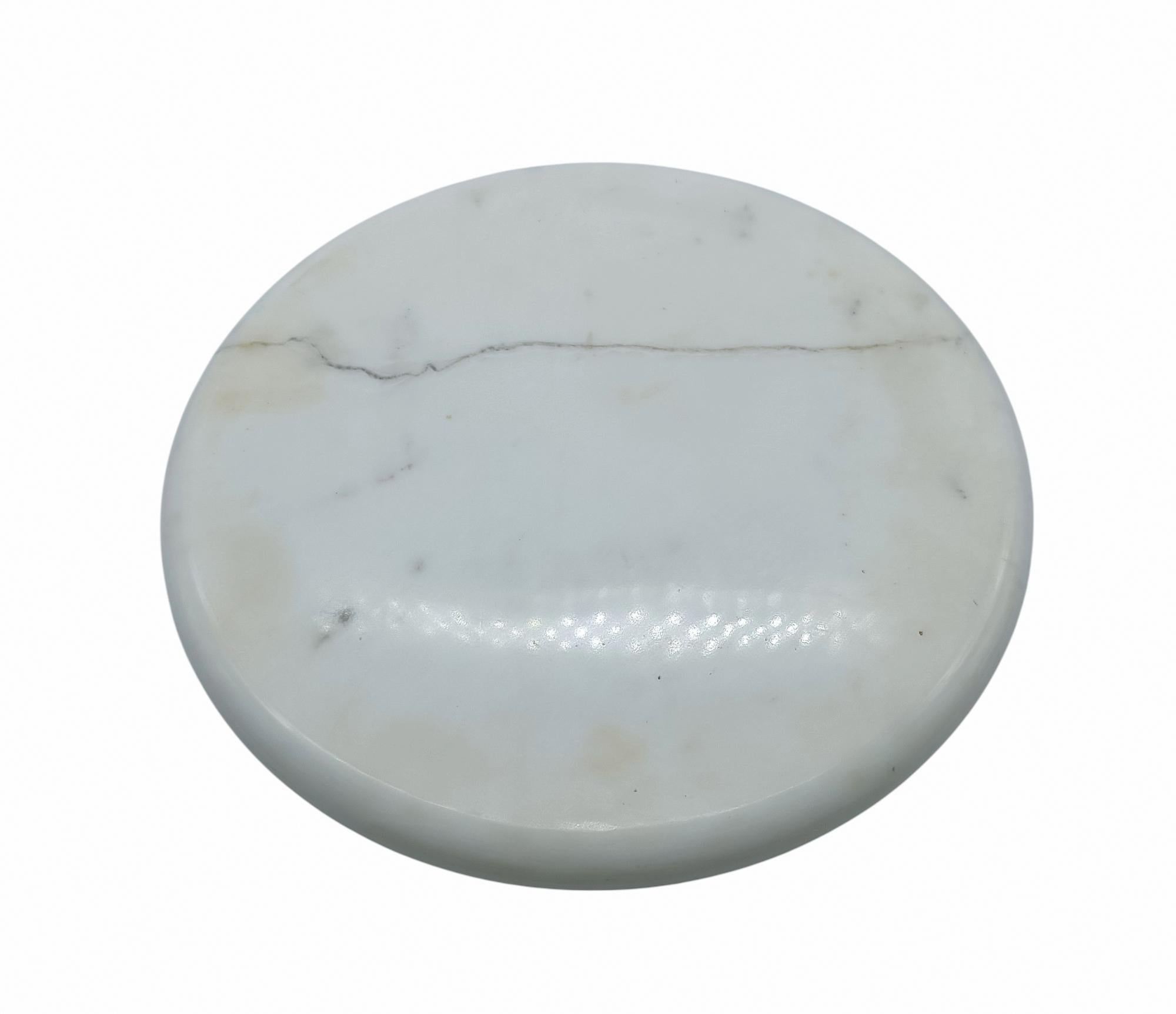 Sergio Asti für Up&Up Tafelaufsatz aus weißem Carrara-Marmor, Italien 1970er Jahre (Italian) im Angebot