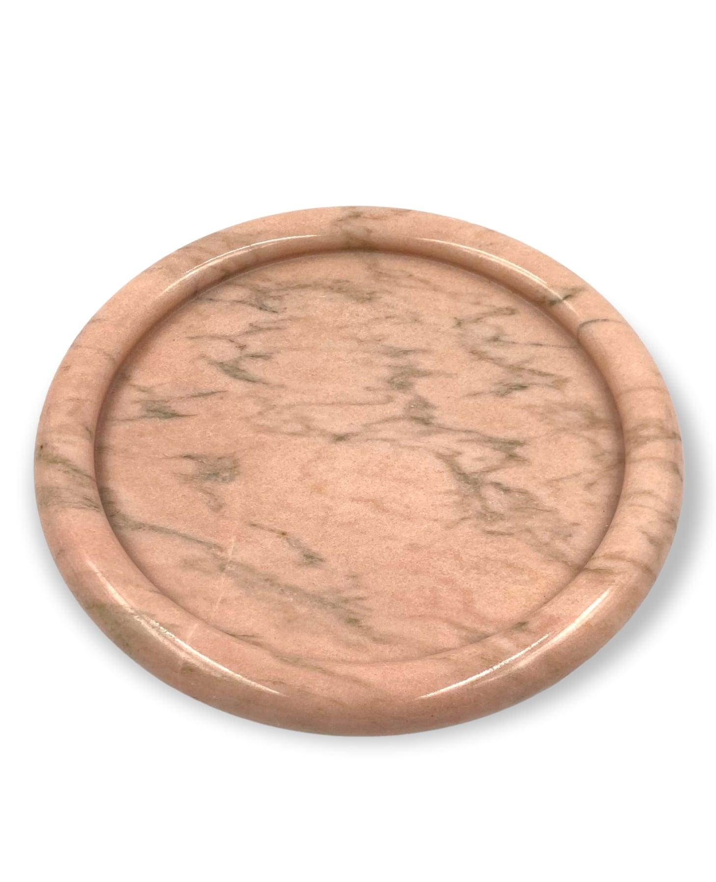 Sergio Asti, Pink Portuguese Marble Centerpiece / Tray, Up&Up Italy, 1970s For Sale 6