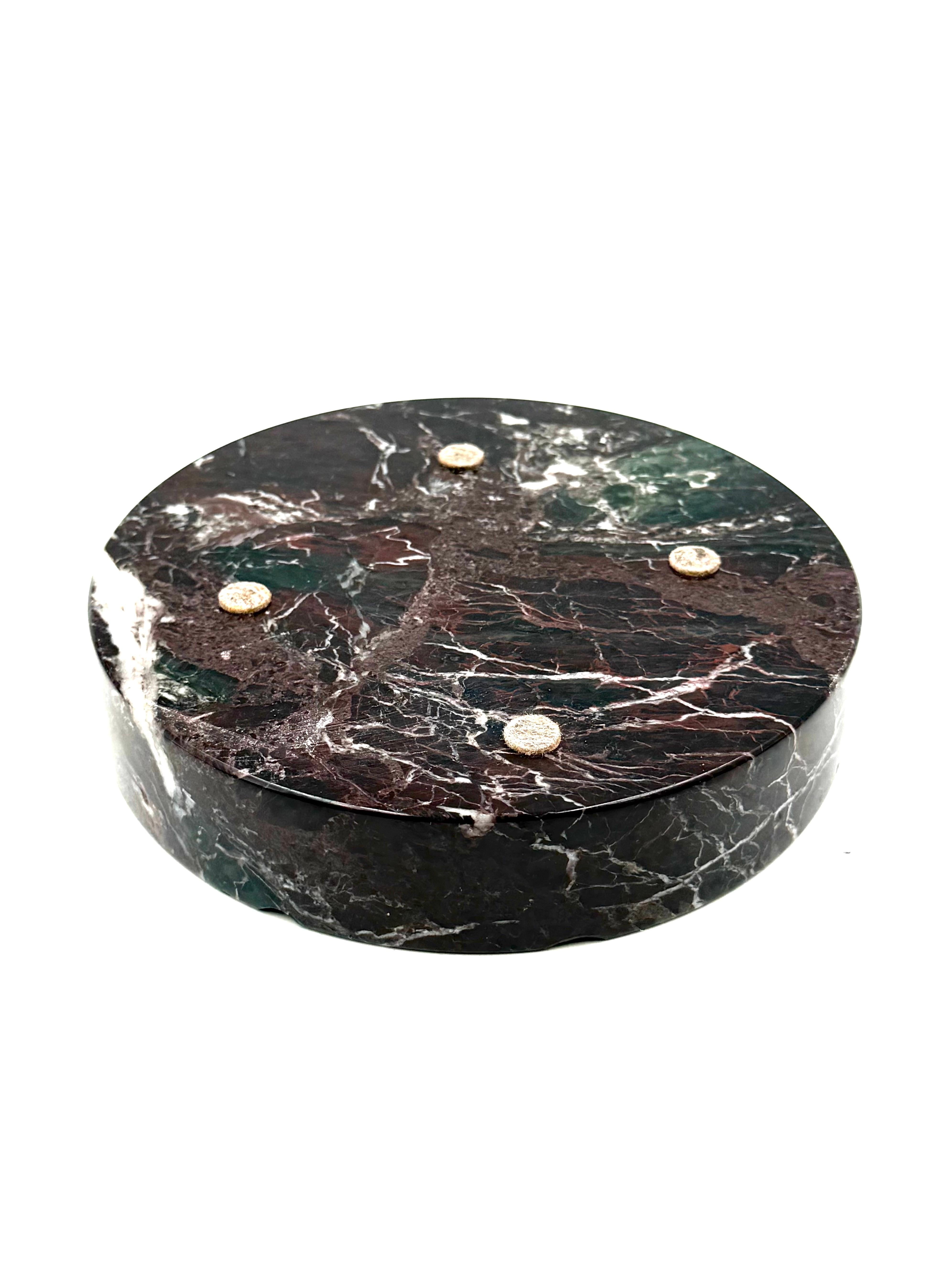 Sergio Asti, cenicero de mármol rojo Levanto, UP&UP Carrara Italia, 1970s en venta 8
