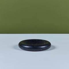 Sergio Asti Style Honed Black Marble Vide Poche