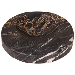 Sergio Asti Style Nero Marquina Marble Bowl