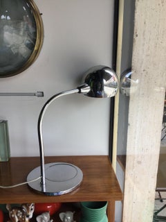 Sergio Asti Table Lamp Metal Crome, 1968, Italy