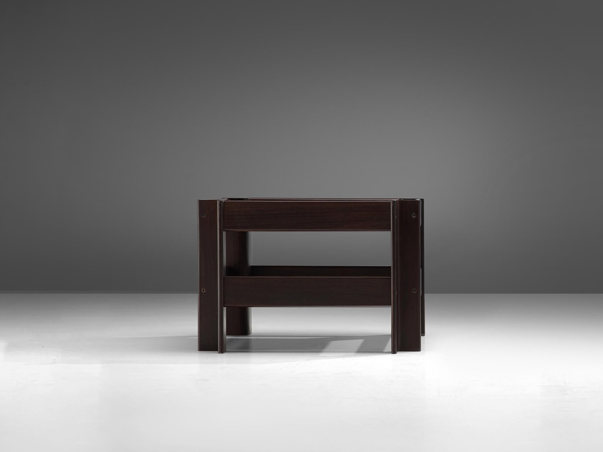 Mid-Century Modern Sergio Asti 'Zelda' Wooden Coffee Table for Poltronova
