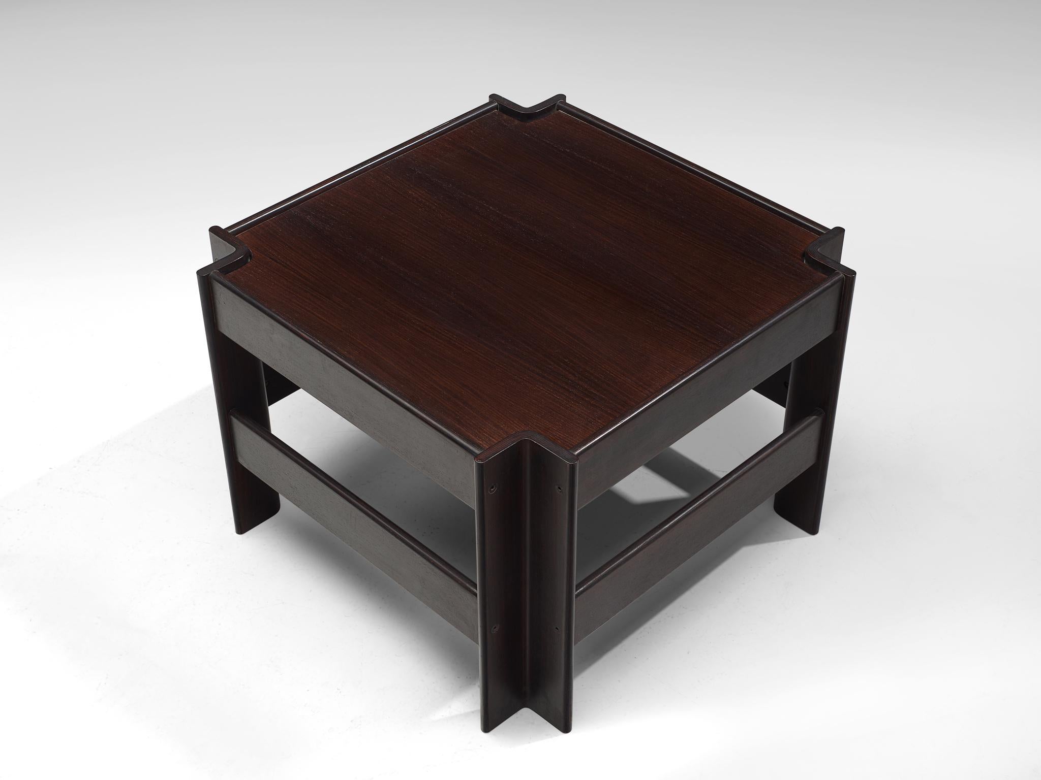 Mid-20th Century Sergio Asti 'Zelda' Wooden Coffee Table for Poltronova