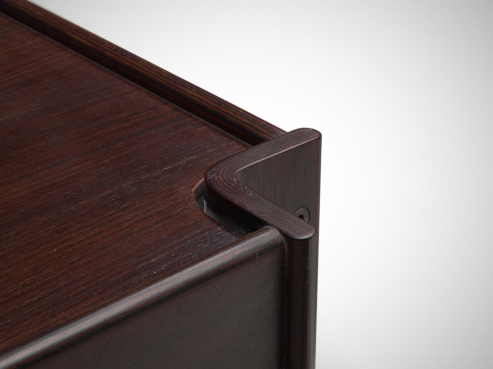 Plywood Sergio Asti 'Zelda' Wooden Coffee Table for Poltronova