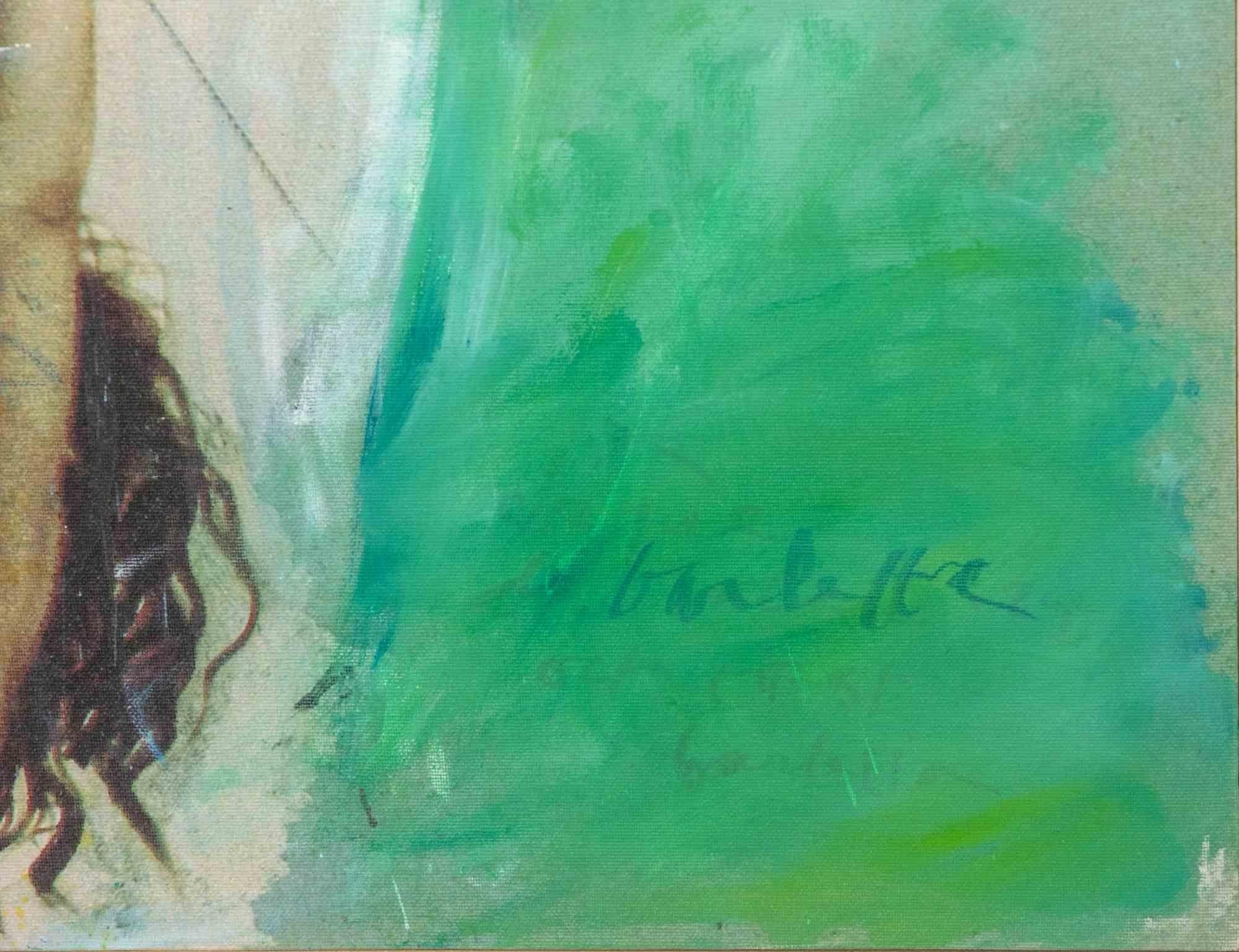 Cirque du Soleil n.24 - Tecnica mista e collage di Sergio Barletta - Anni '90 in vendita 1