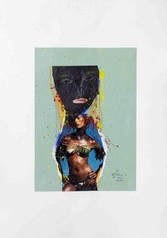 Vintage Cirque du Soleil n.3 - Mixed Media and Collage by Sergio Barletta - 1995