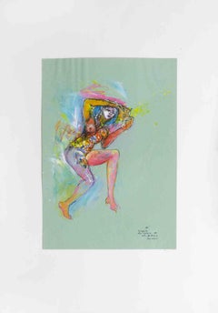Vintage Cirque du Soleil n.32 - Mixed Media and Collage by Sergio Barletta - 1995