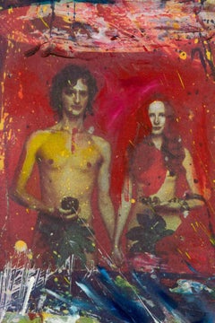 Cirque du Soleil n.8 - Mixed Media and Collage by Sergio Barletta - 1995