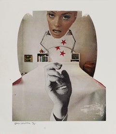 Vintage Collage - Original Collage by Sergio Barletta - 1975