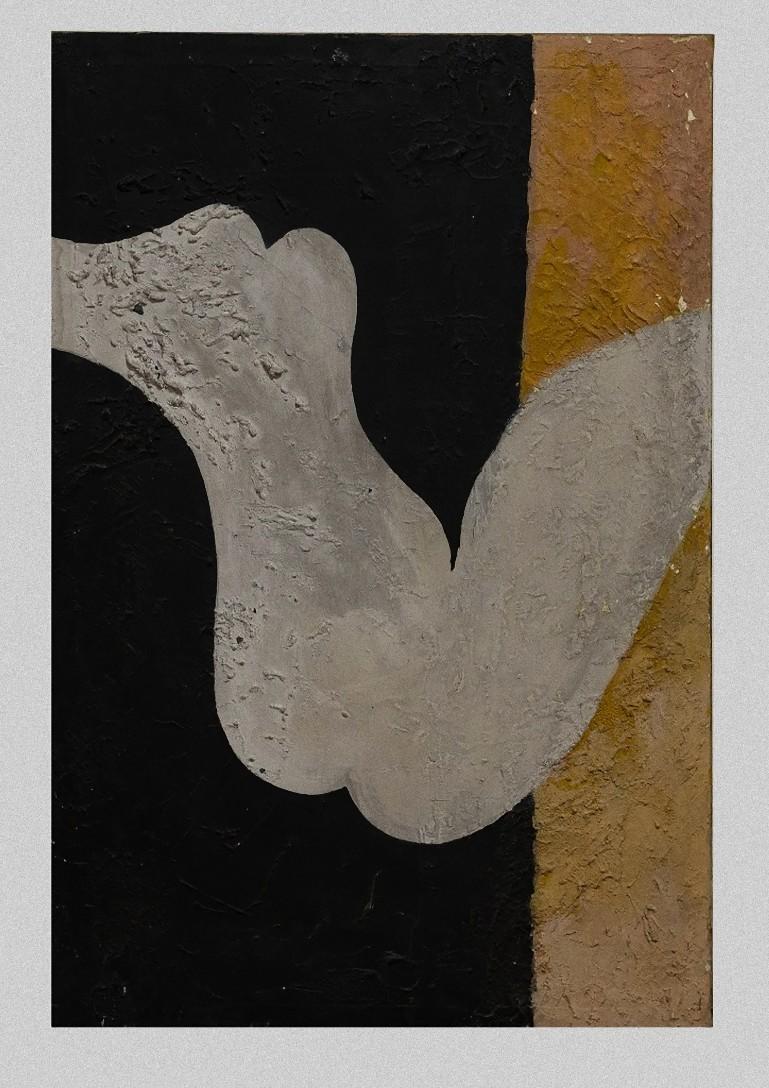 Woman Nude ist ein originales zeitgenössisches Kunstwerk, das in den 1970er Jahren von Sergio Barletta (Bologna, 20. November 1934) geschaffen wurde.

Original-Mischtechnik (Zement, Zementit, Tempera und Öl) auf Leinwand.

Unterschrift auf der