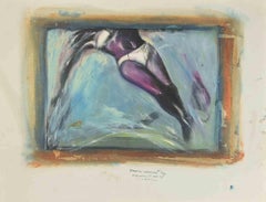 Floating Woman - Paint by Sergio Barletta - 1974