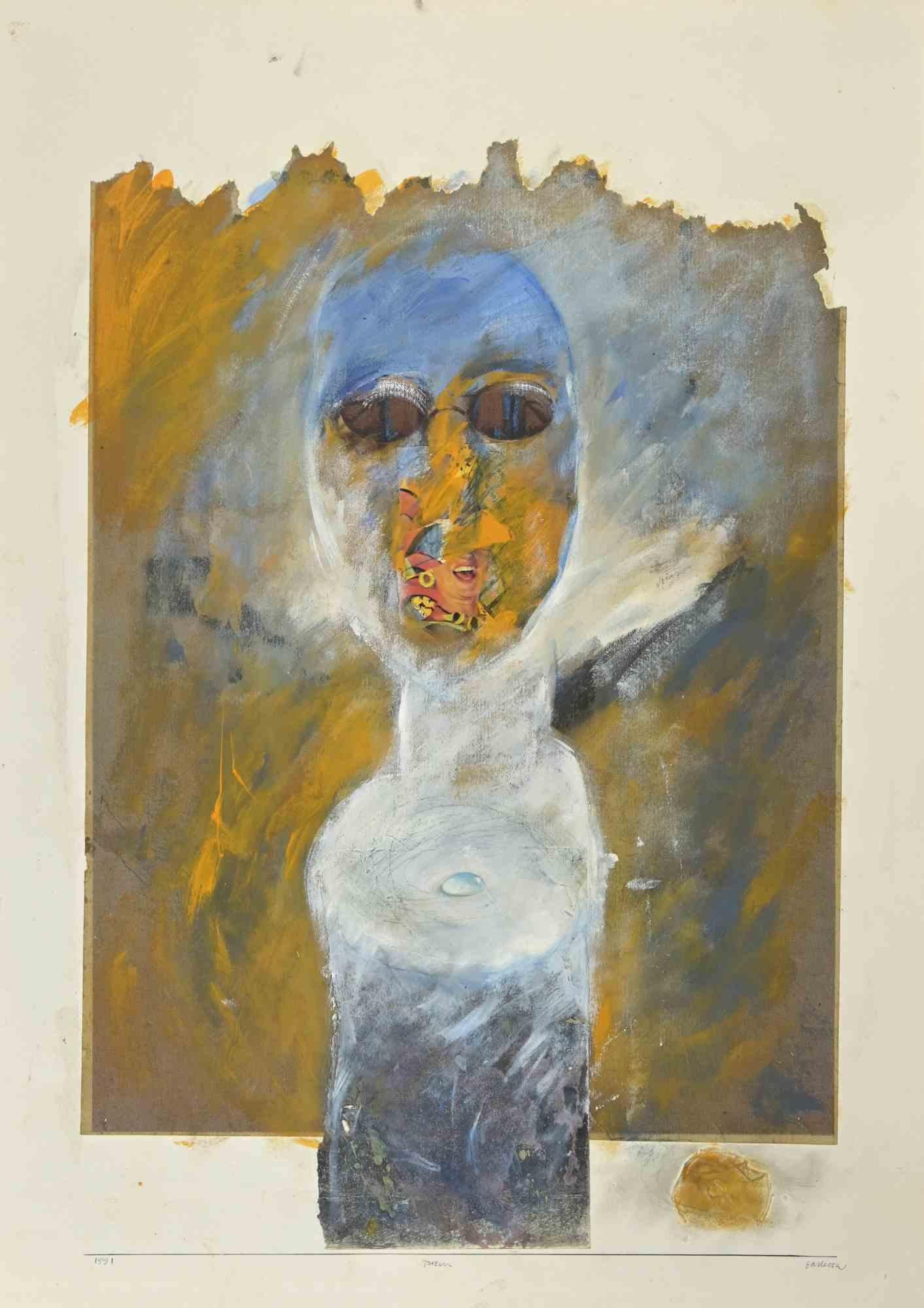 Totem-Gemälde von Sergio Barletta – 1991