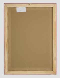 Blaues Gesicht – Lithographie von Sergio Barletta – 1960