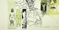 Eros and Thanatos - Lithograph by Sergio Barletta - 1970s