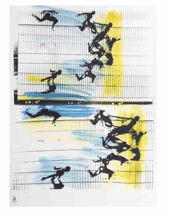 Fotofinish – Lithographie von Sergio Barletta – 2008
