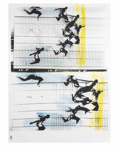 Fotofinish - Litografia di Sergio Barletta - 2008