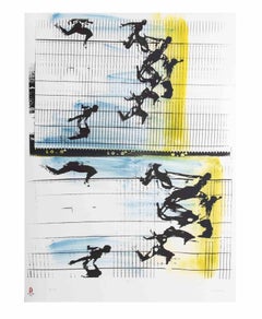Fotofinish - Litografia di Sergio Barletta - 2008