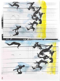 Fotofinish - Litografia di Sergio Barletta - 2008