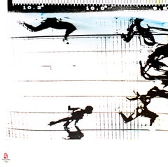 Lithographie « Fotofinish », contemporaine, signée, tirage de 260 exemplaires, 2008