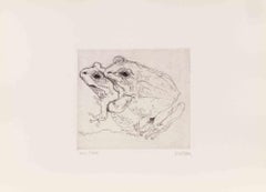 Frogs - Etching by Sergio Barletta - 1970s