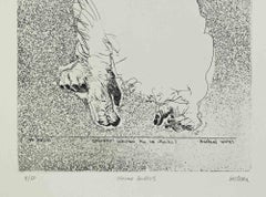 Homo Ludens - Etching by Sergio Barletta - 1960s