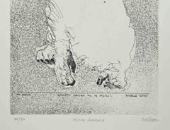 Homo Ludens - Radierung von Sergio Barletta - 1960er Jahre