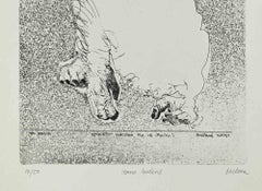 Homo Ludens - Aguafuerte de Sergio Barletta - Años 60