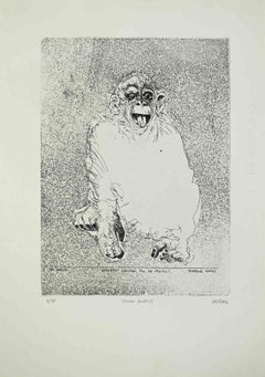 Homo Ludens - Etching by Sergio Barletta - 1960s