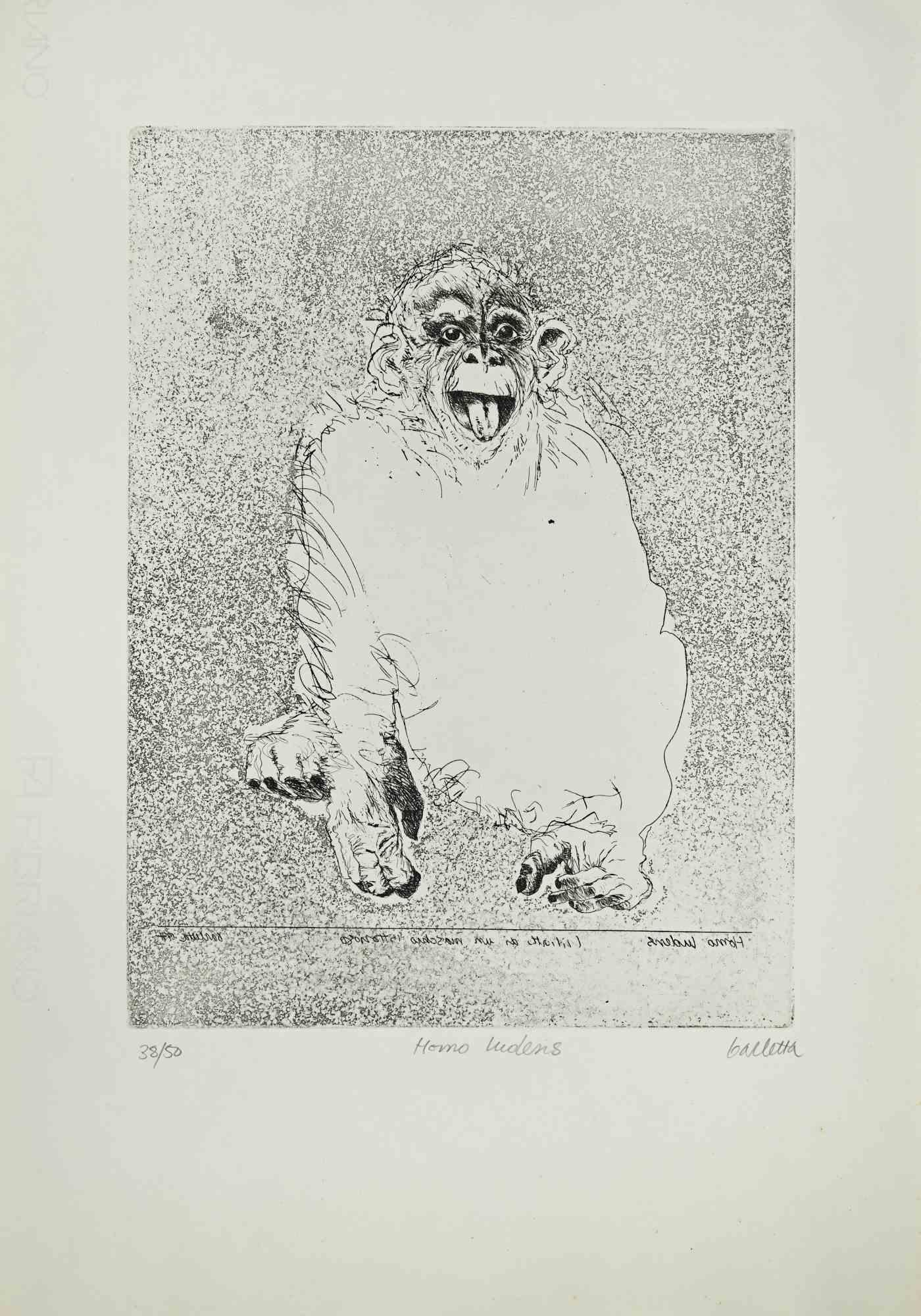 Etching, realized by Sergio Barletta in 1960s.

Hand-signed in the lower right.

Edition of 50.

Excellent condition.

Sergio Barletta (1934) is an Italian cartoonist and illustrator, who has also published some humorous and political