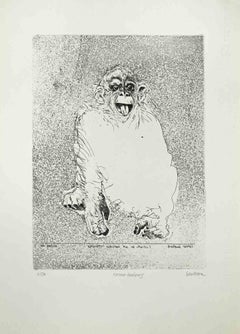 Homo Ludens - Aguafuerte de Sergio Barletta - Años 60