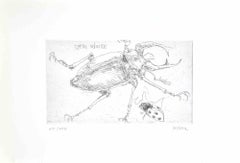 Insect  - Etching by Sergio Barletta - 1974