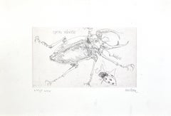 Insectos - Aguafuerte de Sergio Barletta - 1974