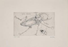 Vintage Insects - Original Etching by Sergio Barletta - 1974