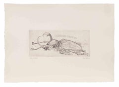 Mexican Beetle  - Etching by Sergio Barletta - 1970s