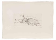 Escarabajo mexicano - Aguafuerte de Sergio Barletta - Años 70